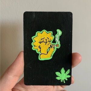 Hand painted Lisa Simpson art